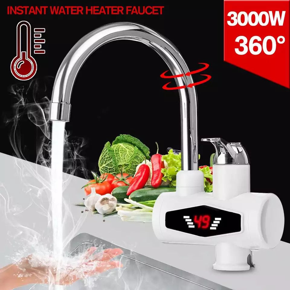 Instant Electric Water Heater Tap With LED Temperature Display